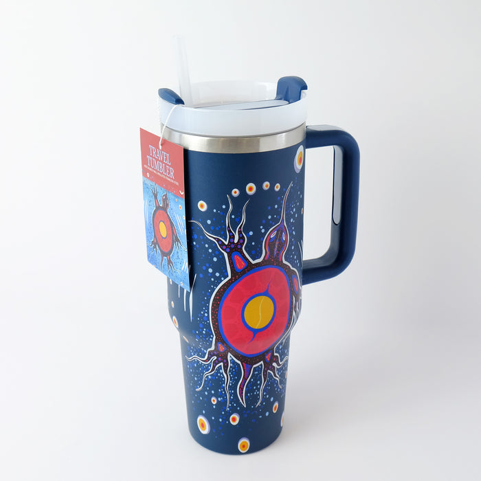 40oz Travel Tumbler "Turtle Isle" by Ryan Woodruff