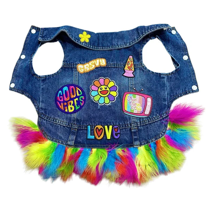 70's Disco Denim Vest