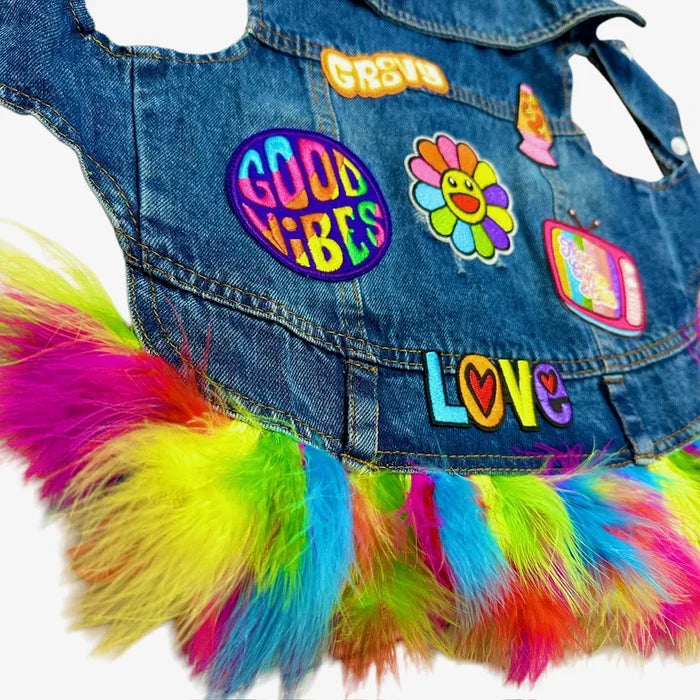 70's Disco Denim Vest