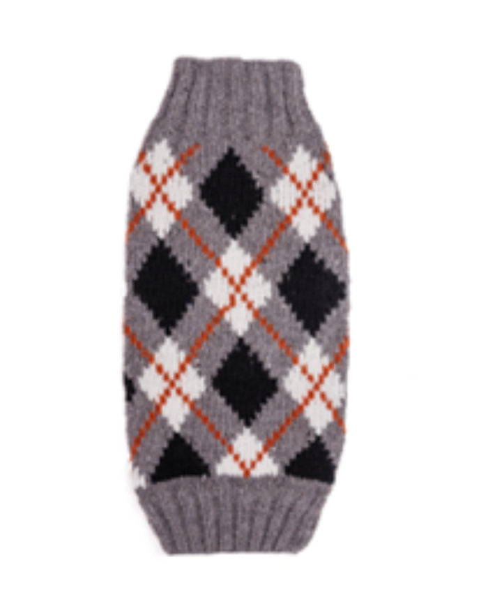 Alpaca Argyle Dog Sweater