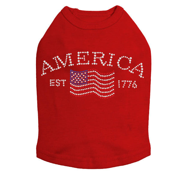 America Rhinestone Tank in Many Colors