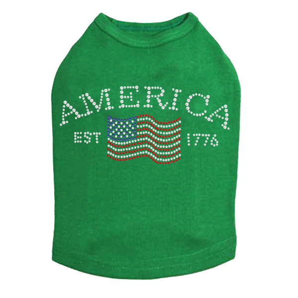 America Rhinestone Tank in Many Colors