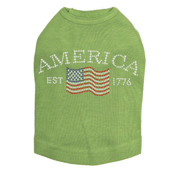 America Rhinestone Tank in Many Colors