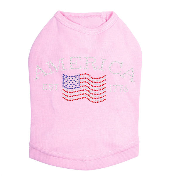 America Rhinestone Tank in Many Colors