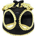 American River Choke Free Dog Harness - Yellow and Black Polka Dot