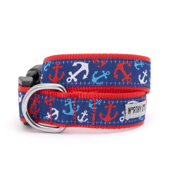 Anchors Ahoy Dog Collar & Lead