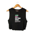 Arm Day Crop Top in Black | Gift for Dog Lovers & Dog Moms