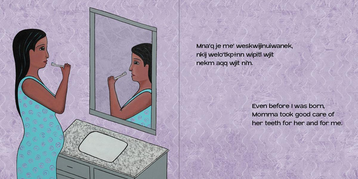 Baby Smiles/Weskewikwa'sit mijua'ji'j (Mi’kmaq & English)(BD)