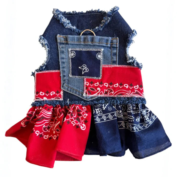 Bandana Denim Dress