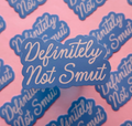 Blue Definitely Not Smut Sticker