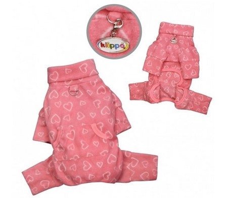 Blush of Love Fleece Turtleneck Pajamas & Matching Blanket - Posh Puppy Boutique