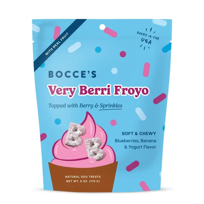 Bocce's Bakery Very Berri Froyo Soft & Chewy Dog Treats 6oz