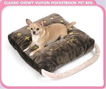 Brown Chewy Vuiton Bed - Posh Puppy Boutique