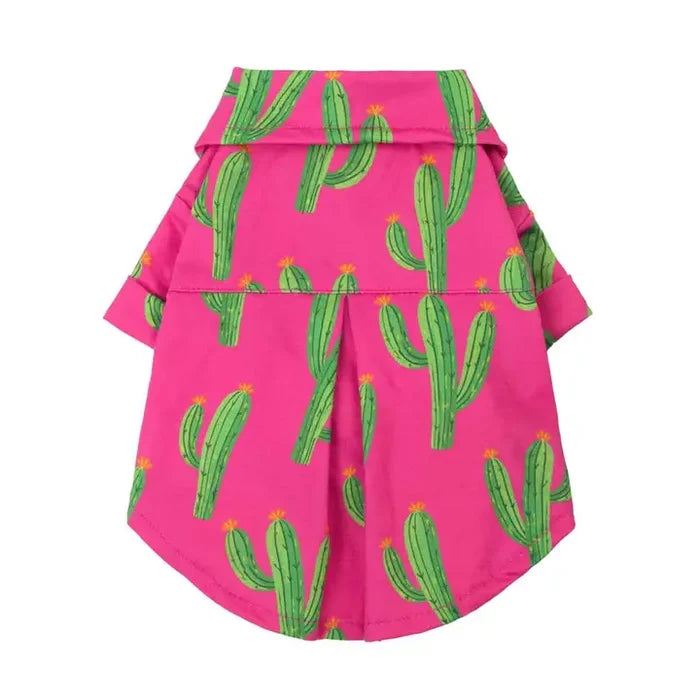 Cactus Button-Up Dog Shirt