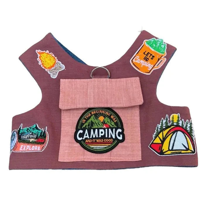 Camp Harness Vest in Berry - Posh Puppy Boutique