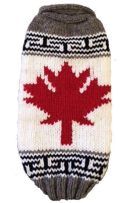 Canadian Maple Leaf Dog Sweater