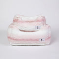 Cashmere Dog Bed in Pink Angora