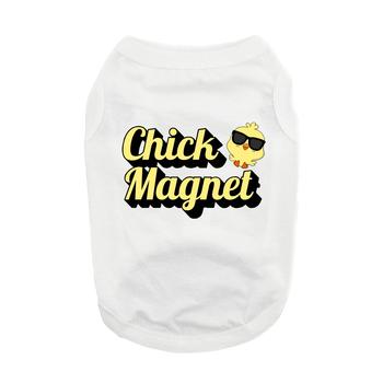 Chick Magnet Dog Shirt - White