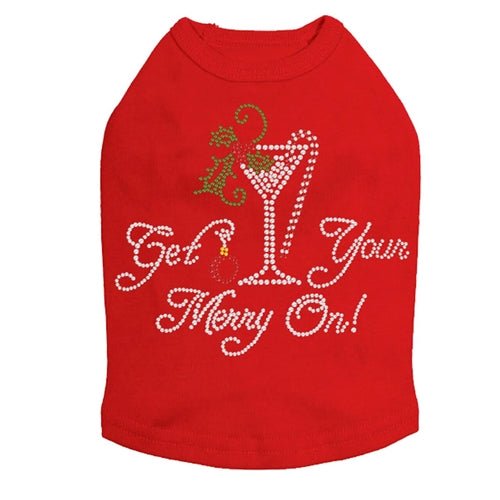 Christmas Martini Dog Tank - Many Colors