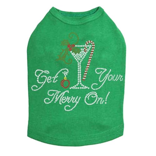 Christmas Martini Dog Tank - Many Colors