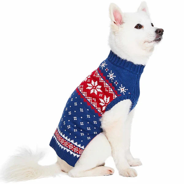 Christmas Tree Reindeer and Snowflake Sweater in Navy