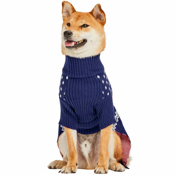 Christmas Tree Reindeer and Snowflake Sweater in Royal Blue
