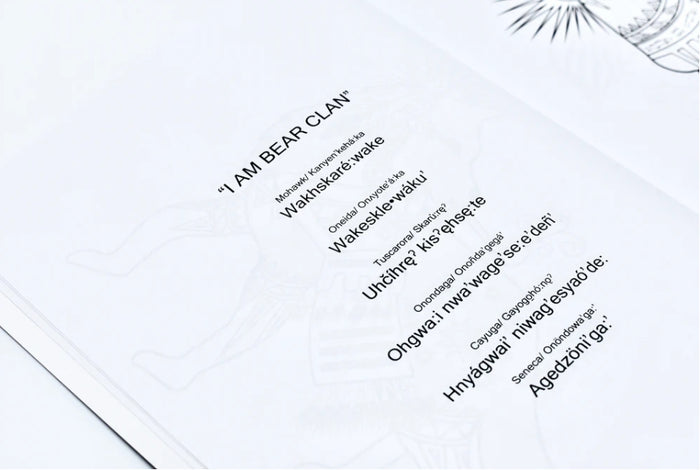 Clans of the Haudenosaunee - Colouring Book & Language Resource