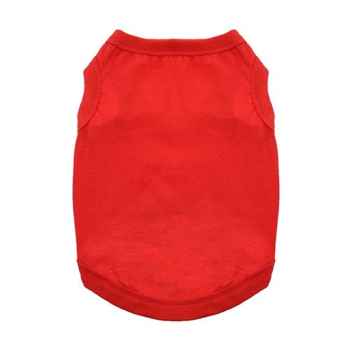 Cotton Dog Tank - Flame Scarlet Red - Posh Puppy Boutique