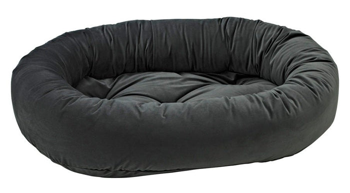 Donut Bed Ash Microvelvet - Posh Puppy Boutique