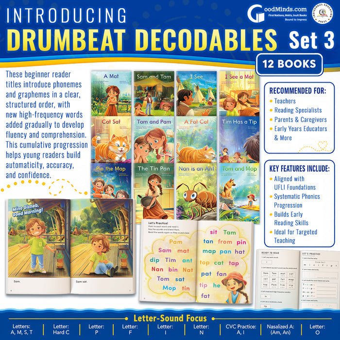 Drumbeat Decodables Set 3 (12 Books)