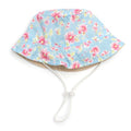 Fancy Floral Bucket Hat - Blue