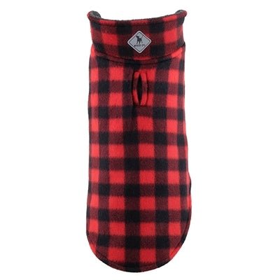 Fargo Fleece Reversible Jacket in Red Buffalo - Posh Puppy Boutique