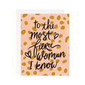 Fierce Woman Greeting Card - 1