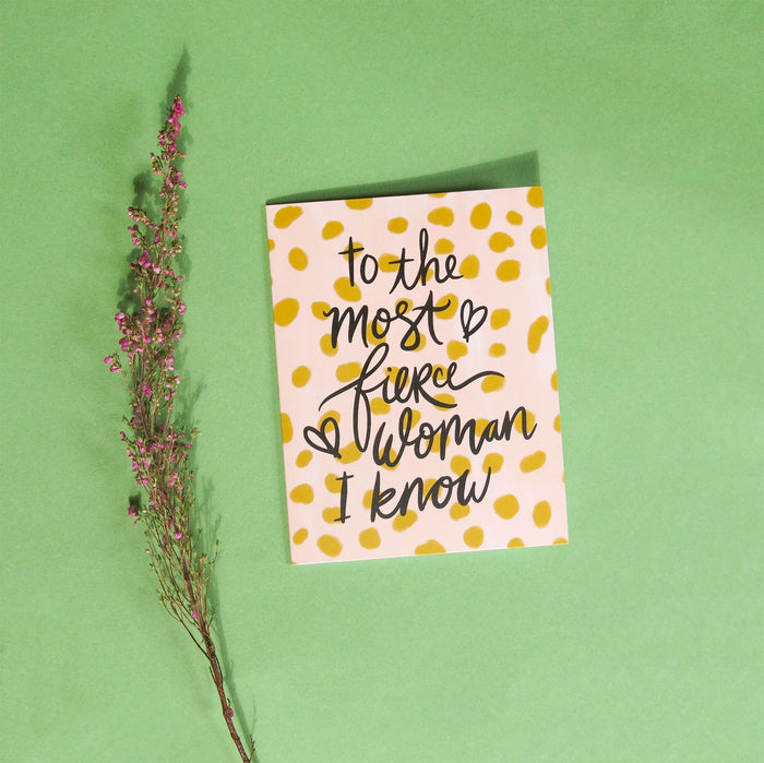 Fierce Woman Greeting Card - 2