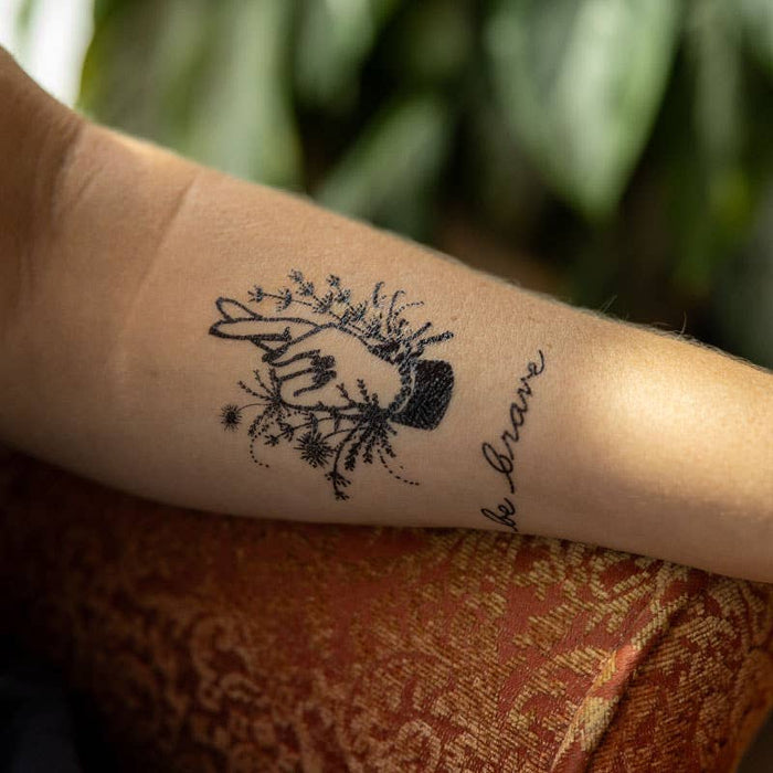 Fingers Crossed Temporary Tattoo