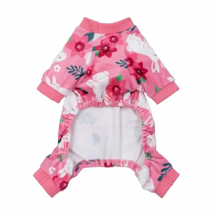 Floral Bunny Dog Pajamas