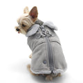 Furry Runner Coat in Gray - Posh Puppy Boutique