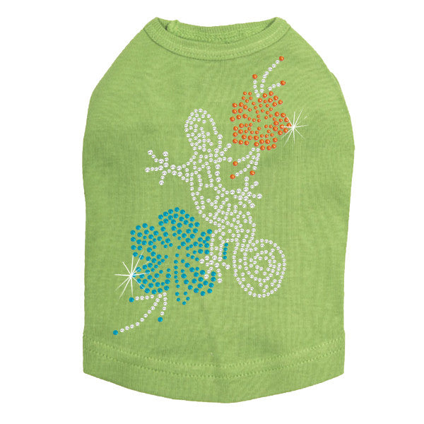 Gecko and Hibiscus Rhinestone Tank- Many Colors