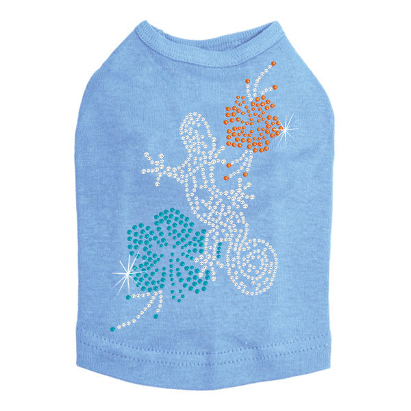 Gecko and Hibiscus Rhinestone Tank- Many Colors