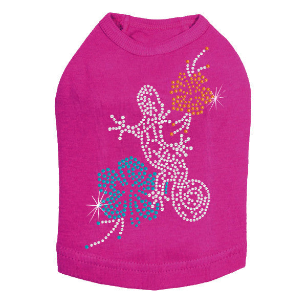 Gecko and Hibiscus Rhinestone Tank- Many Colors