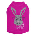 Girl Bunny with Glasses and Bow Dog Tank in Many Colors - Posh Puppy Boutique