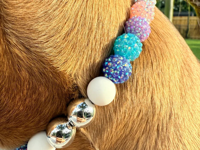Glitterball Gala New Years Eve Beaded Collar