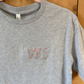 Hand-Embroidered VOTE Cropped Tee