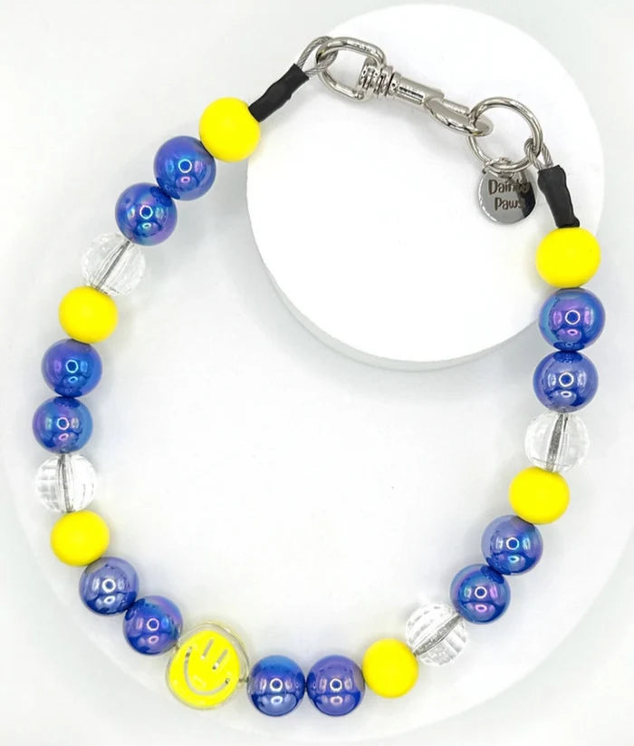 Happy Days Beaded Pet Collar