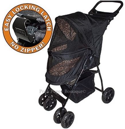 Happy Trails No Zip Lite Strollers - Jaguar - Posh Puppy Boutique