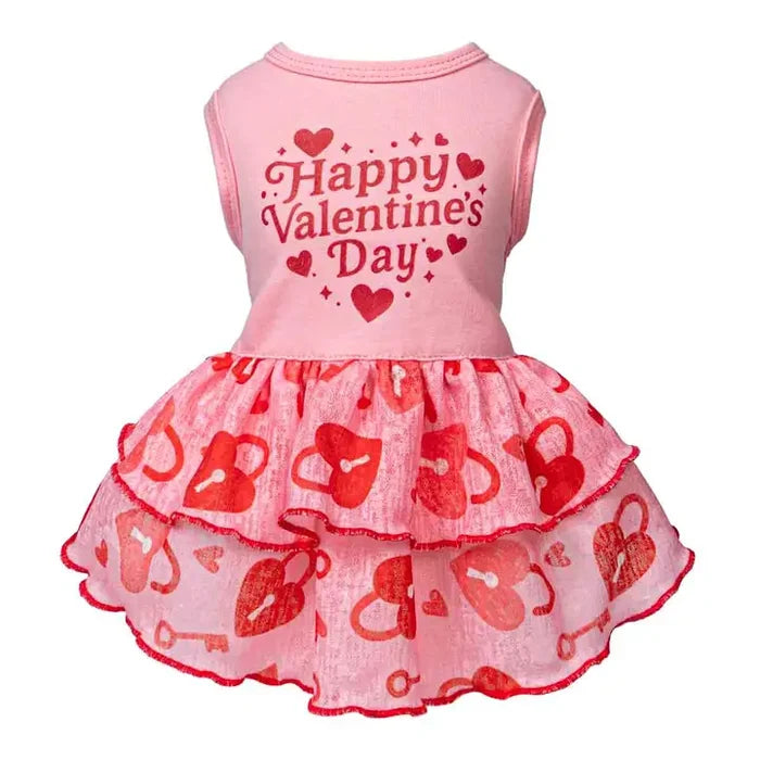 Happy Valentine's Day Dog Tulle Dress