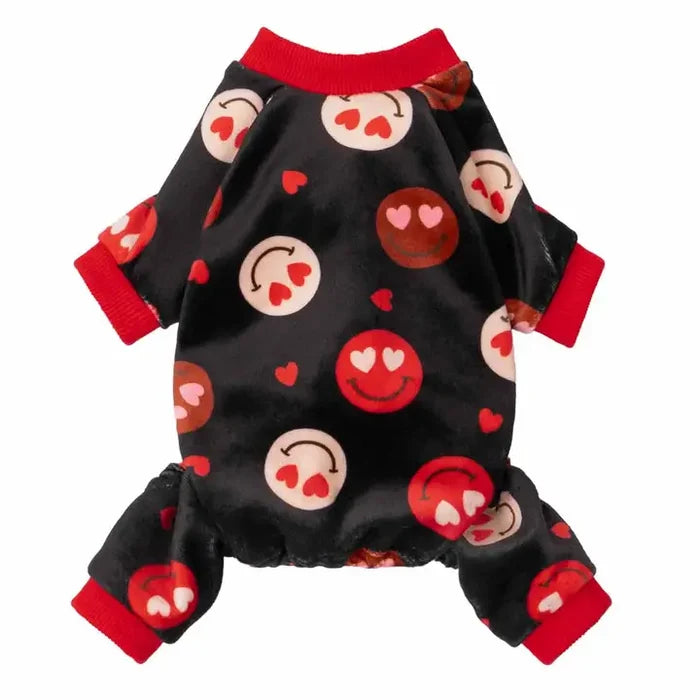 Heart-Eyes Smile Dog Pajamas