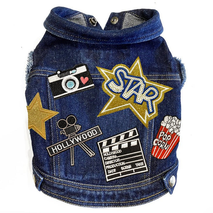 Hollywood Star Denim Jacket - Posh Puppy Boutique