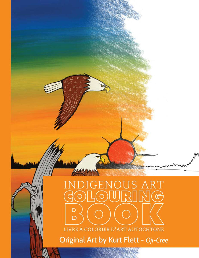 Indigenous Art Colouring Book / Livre à colorier d'art autochtone - Kurt Flett (Ltd Qty)