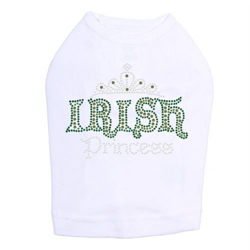 Irish Princess Rhinestone Dog Tank - Many Colors - Posh Puppy Boutique